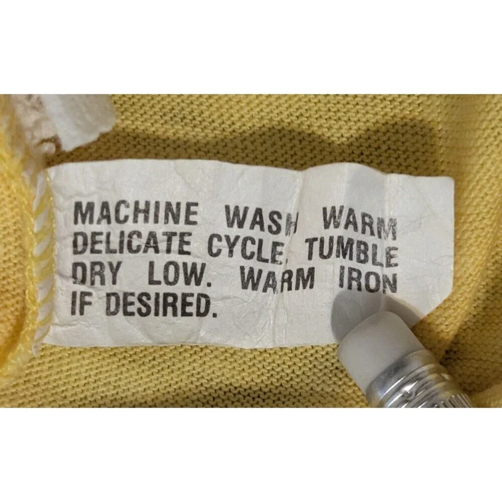 Vintage Big Shot Yellow Ringer Tank Top Small - Made in USA - Picture 6 of 7